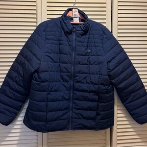 Women’s Vineyard Vines Navy Puffer Jacket ~ XL